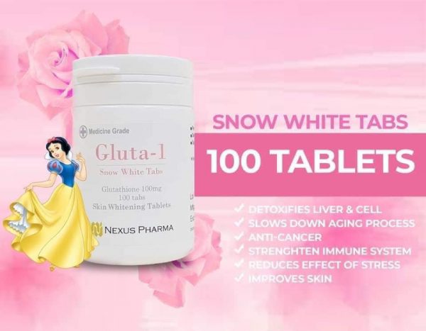 Gluta 1 Snow White Tabs Glutathione 100mg