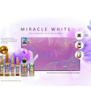 Miracle White 60000mg Skin Whitening Glutathione Injection With SLC24A5